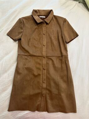 Zara Suede Dress Medium